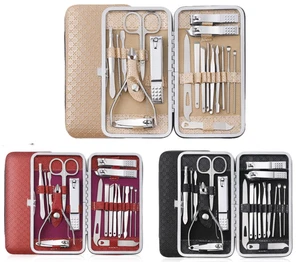 Maniküre 19tlg Set Nagelknipser Set Profi Edelstahl Nagelpflege Werkzeug - Bild 1 von 13