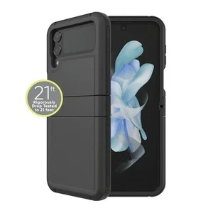 Funda de teléfono resistente ONN para Samsung Galaxy Z Flip4 5G - Negra + Accesorios gratuitos - Imagen 1 de 5