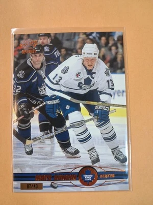 2000-01 Pacific - Mats Sundin #399 Copper Serial #07/40 Toronto Maple Leafs - Image 1 of 2