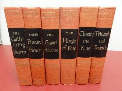 The Second World War by Winston Churchill (6-Volume Set) Hardcover (1948-1953) - Image 1 of 4