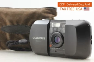 Duty-Free USA【A NEUWERTIG】Olympus μ mju schwarze analoge Kompaktkamera 35 mm JAPAN - Bild 1 von 13
