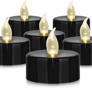 Luci da tè LED a batteria: CONFEZIONE DA 24 candele votive senza fiamma lampada realistica  - Foto 1 di 12