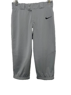 Nike Youth Girls Baseball Team Gray Softball Pants Size M Swoosh Athletic NWT - Image 1 of 4