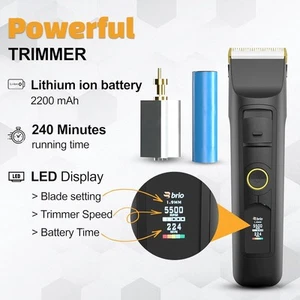 Brio Beardscape V2 Beard Trimmer for Men Professional with Low Friction Ceramic - Picture 1 of 2