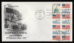 #1623a 9c & 13c Flag & Capitol, Art Craft H/C FDC **ANY 5=FREE SHIPPING** - Picture 1 of 1