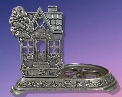 VTG 2001 Yankee Candle “Home Sweet Home” Pewter Shadow Caster for Pillar or Jar - Image 1 of 4
