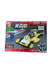 Block Tech Pull Back Racers Coches Motorizados 2 Figuras 1 Coche de Carreras 134 Piezas ROJO ¡NUEVO! - Imagen 1 de 2