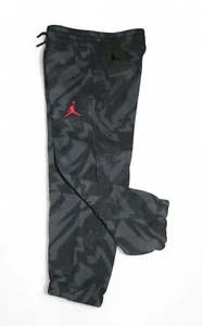 Nike Air Jordan Boys Sweatpants Athletic Pants Black Gray 3 4 5 Joggers NWT - Picture 1 of 5