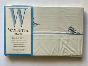 Wamsutta Soft White Full Flat Sheet 250 Thread Count USA Made NEW Sealed  - Picture 1 of 4