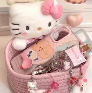 Japanese Kawaii Hello Kitty Storage Basket - Foto 1 di 7