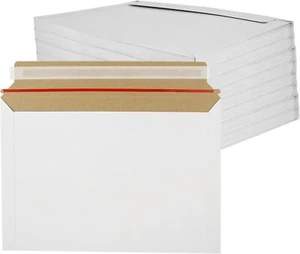 100Pack Rigid Mailers Stay Flat Photo Document Mailers 9x12 Inch Self Seal Ca... - Picture 1 of 5
