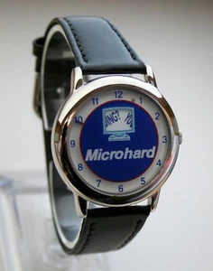 Mikrohard Computer Werbeuhr Mystery Dial Watch Neu Nos 1990er Jahre Desktop - Bild 1 von 8