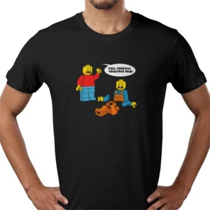 LEGO toy pull yourself together T-Shirt Tee funny humour 100% cotton - Picture 1 of 4