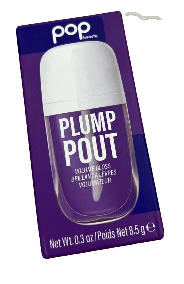 Pop Beauty Plump Pout Volume Gloss Clear Ice 0.3oz - NEW IN BOX - Image 1 of 1
