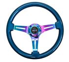 NRG for Classic Wood Grain Steering Wheel (350mm) Blue Pearl/Flake Paint