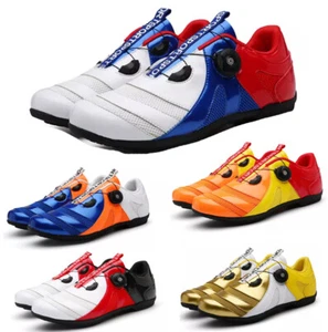 Unisex Road Cycling Shoes Athletic Sport Outdoor Bicycle Bike Sneakers Trainers - Picture 1 of 27