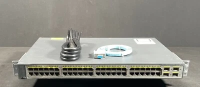 Cisco WS-C3750V2-48PS-S 48 Port PoE Gigabit Switch  - Same Day Shipping - Image 1 of 4