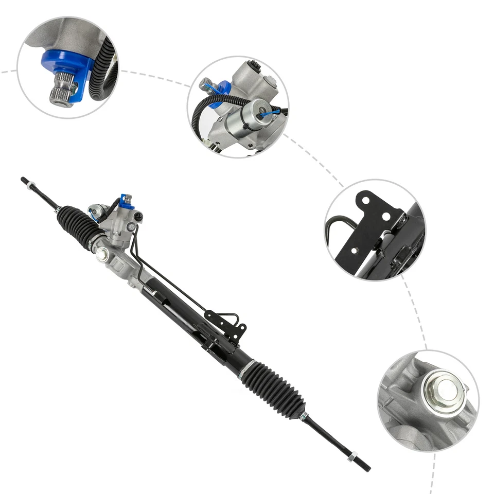 For Nissan Murano 2009-2010 3.5L 4DR Power Steering Rack and Pinion Black Foto 1 de 4