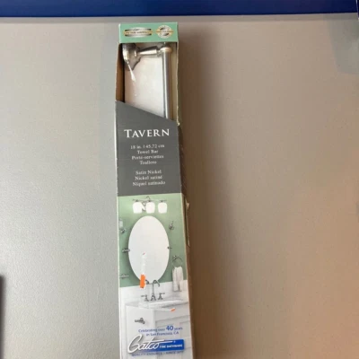 Toallero Gatco Tavern 18" níquel satinado modelo # 4021 nuevo en caja Foto 1 de 2