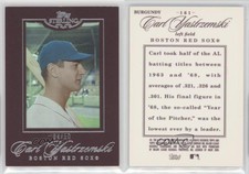 2006 Topps Sterling Burgundy /10 Carl Yastrzemski #161 HOF