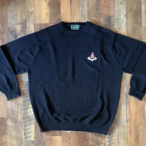 Vintage 90s Made In Scotland Black Peter Scott 100% Wool/Angora Sweater L (UK 46) - Bild 1 von 7
