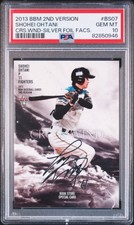 29 pieces in the world 2013 BBM  SHOHEI OHTANI  Silver Foil Sign Rookie RC PSA10