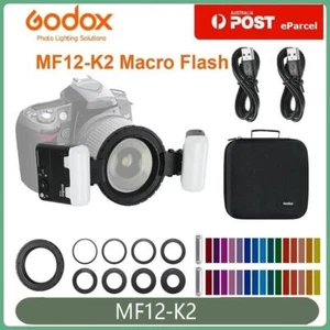 Godox MF12-K2 Macro Flash Speedlight 2.4G Wireless Control For Canon Nikon Sony. - Picture 1 of 12