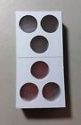 1 pc of 3 hole 2X2 Cardboard/Mylar Coin Holders Flips for Cent & Dime