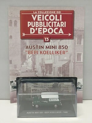 Austin Mini 850 Bepi Koelliker 1968 Veicoli Pubblicitari D'Epoca Edicola 1:43 - Immagine 1 di 4