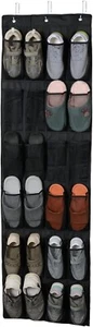 Basics Over the Door Organizer with 24 Pockets - Black - Picture 1 of 7