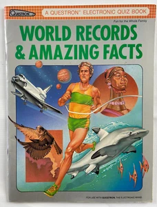 Questron World Records and Amazing Facts Electronic Quiz  paperback book - Imagen 1 de 6