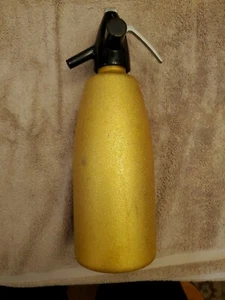 Vintage Gold Seltzer Bottle - Hungarian - Picture 1 of 11