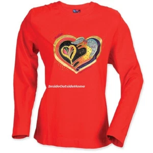 Laurel Burch Cat Fairy Heart T-Shirt LANGARM 100% BAUMWOLLE Neu XXL Close Fit - Bild 1 von 5