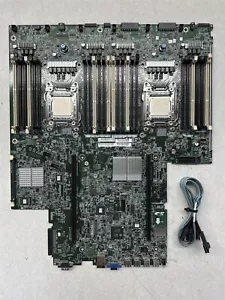 HP PROLIANT DL380P G8 SERVER BOARD W/ 2-INTEL SR0LA CPU & SAS CABLE 662530-001 - Picture 1 of 7