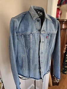 Giacca camionista Levi's denim alterato taglia Large - Foto 1 di 11