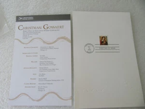 Christmas Madonna & Child 37c Stamp 2002 Ceremony Program Fdc Sc#3675 2002 - Picture 1 of 2