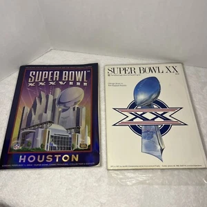 Super Bowl XX y XXXVII Programa Oficial de Juegos de la NFL New England Patriots Brady - Imagen 1 de 6
