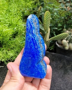 Lapislázuli natural azul real pulido/forma libre (video interior) - Imagen 1 de 9
