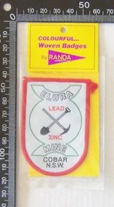 Vintage Elura Mine Cobar NSW Souvenir Patch Woven Cloth Sew-On Badge - Picture 1 of 1
