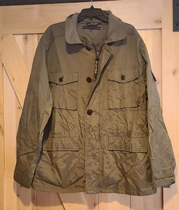 Tommy Hilfiger Herren XXL Vintage Full Zip Jacke Grün Military Nylon Limited Issue - Bild 1 von 20