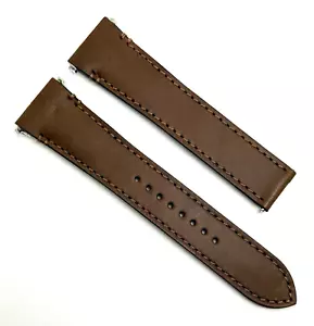 Authentic Cartier 21mm x 18mm Brown Calfskin Leather Watch Strap KDAALABL OEM - Picture 1 of 7