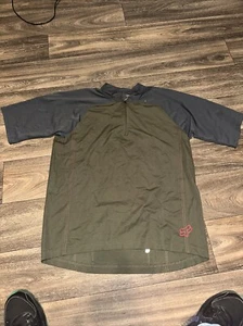 Fox Cycling Tech Tee Men’s XL Olive/Gray #R - Picture 1 of 3