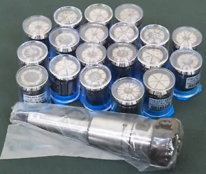 Collet chuck, Floating for reaming and tapping. Morse taper #2 and 19 collets - Bild 1 von 8