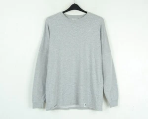 CHEAP MONDAY M Men's Zone Sweat Jumper Pullover Sweatshirt Crew Neck Grey Active - Picture 1 of 5