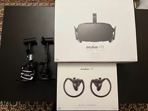 Oculus Rift CV1 Occhiali VR Realtà Virtuale (2 Controller, 3 Sensori) in confezione originale - Foto 1 di 9