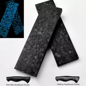 2pcs DIY Craft Marbled CF Carbon Fiber Knife Scales Handle Making Blank material - Picture 1 of 10