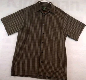 David Taylor Shirt Men's Medium Black Button Down Collared Short Sleeve - Picture 1 of 5