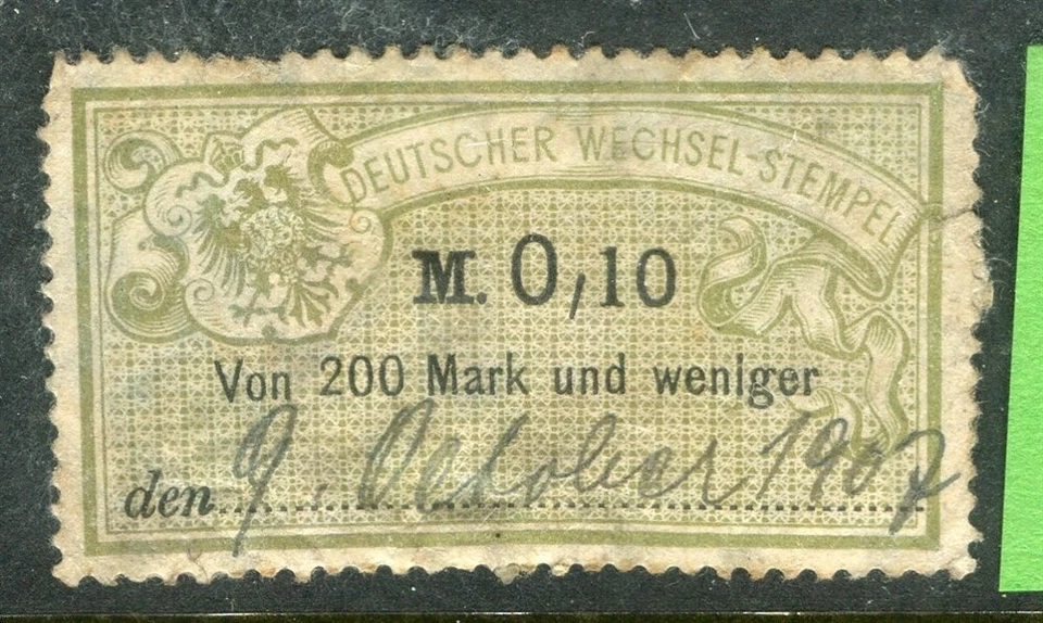 GERMANY; 1900s classic Freight Revenue issue fine used Fiscal 10pf. value - Image 1 of 1