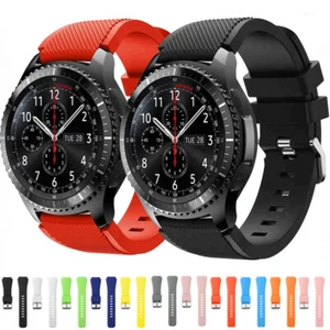 22mm Strap For Samsung Galaxy Gear S3 Classic/Frontier Sport Silicone Watch Band - Picture 1 of 53