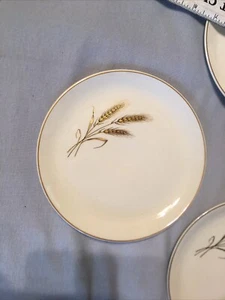 lot of 3 China Royal Joci Gold Wheat - 7 1/4 SALAD PLATE a414 - Picture 1 of 8